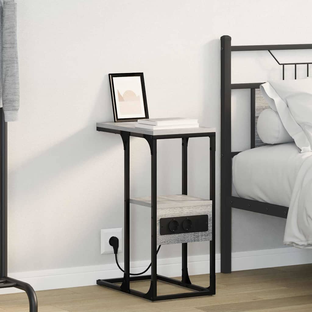 Natskab Grå sonoma-eg 41.5 x 26 x 60.5 cm Konstrueret træ