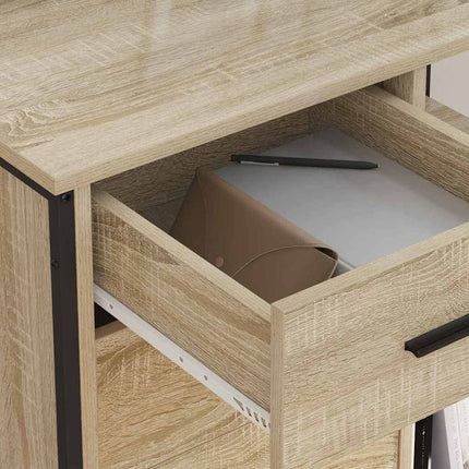 Skab med Opladningsstation med hjul Sonoma eg 76 x 41 x 72 cm