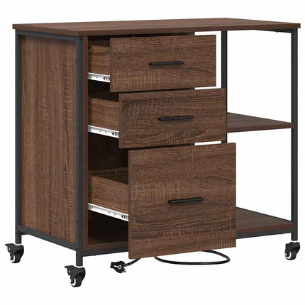 Skab med Opladningsstation 76 x 41 x 72 cm Konstrueret træ
