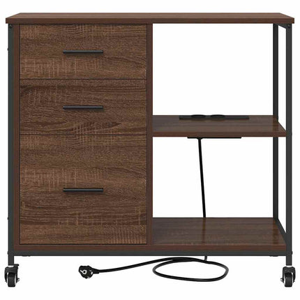 Skab med Opladningsstation 76 x 41 x 72 cm Konstrueret træ