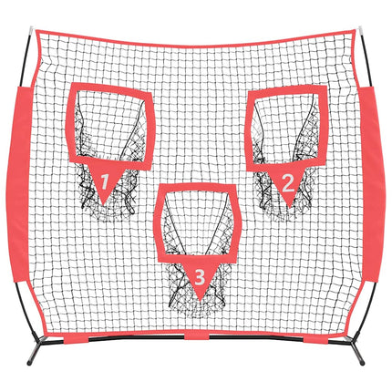 Baseball øvelsesnet Sort 214,5 x 89,5 x 181 cm Polyester
