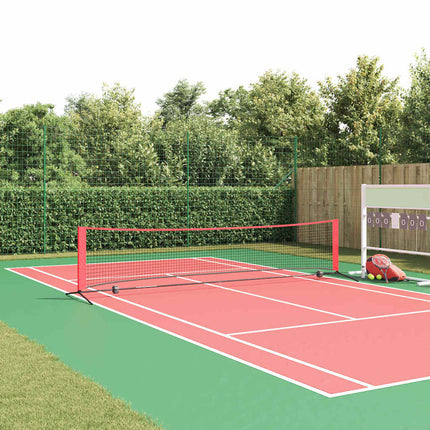 Tennis Net Sort og rød 396 x 92 x 87 cm Polyester