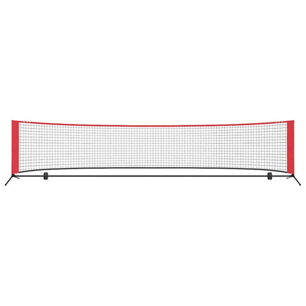 Tennis Net Sort og rød 396 x 92 x 87 cm Polyester