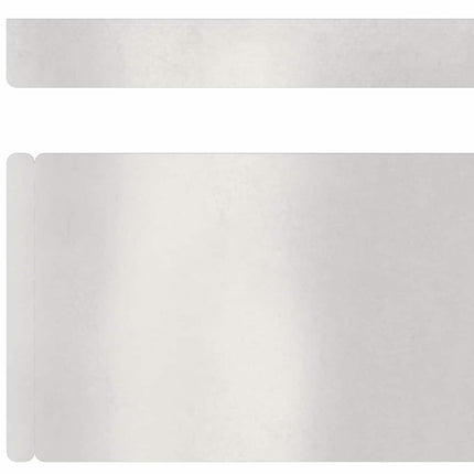Plænekant 450 x 10 cm Rustfrit stål Sølv