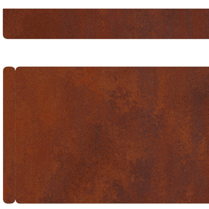 Plænekant 450 x 10 cm Cortenstål Rusten