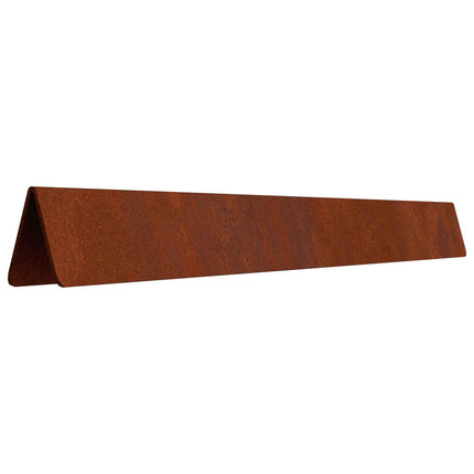 Plænekant 4 pcs Rusten 450 x 0,05 x 10 cm Cortenstål