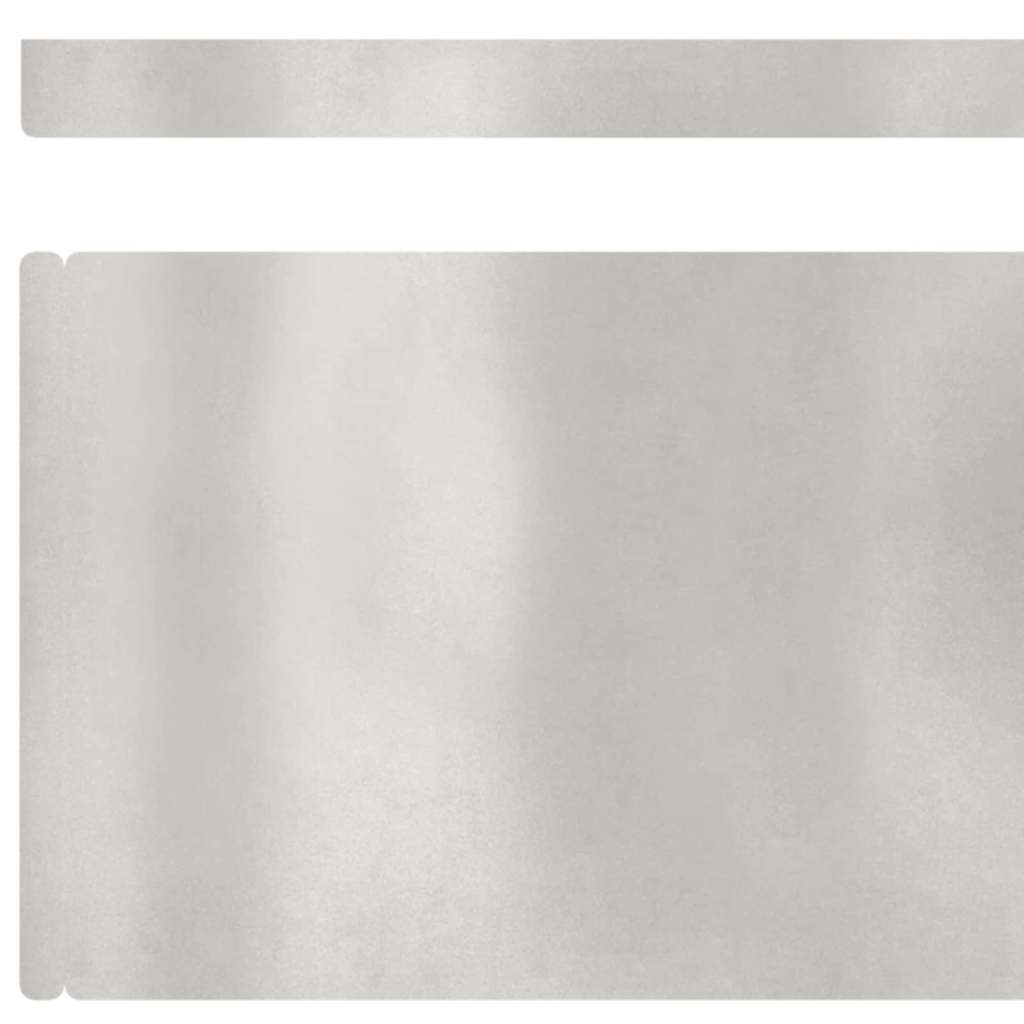 Plænekant 4 pcs Sølv 450 x 0.05 x 15 cm Rustfrit stål