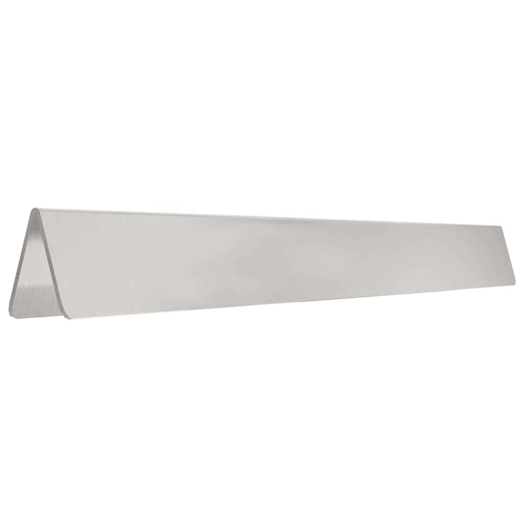 Plænekant 4 pcs Sølv 450 x 0.05 x 15 cm Rustfrit stål