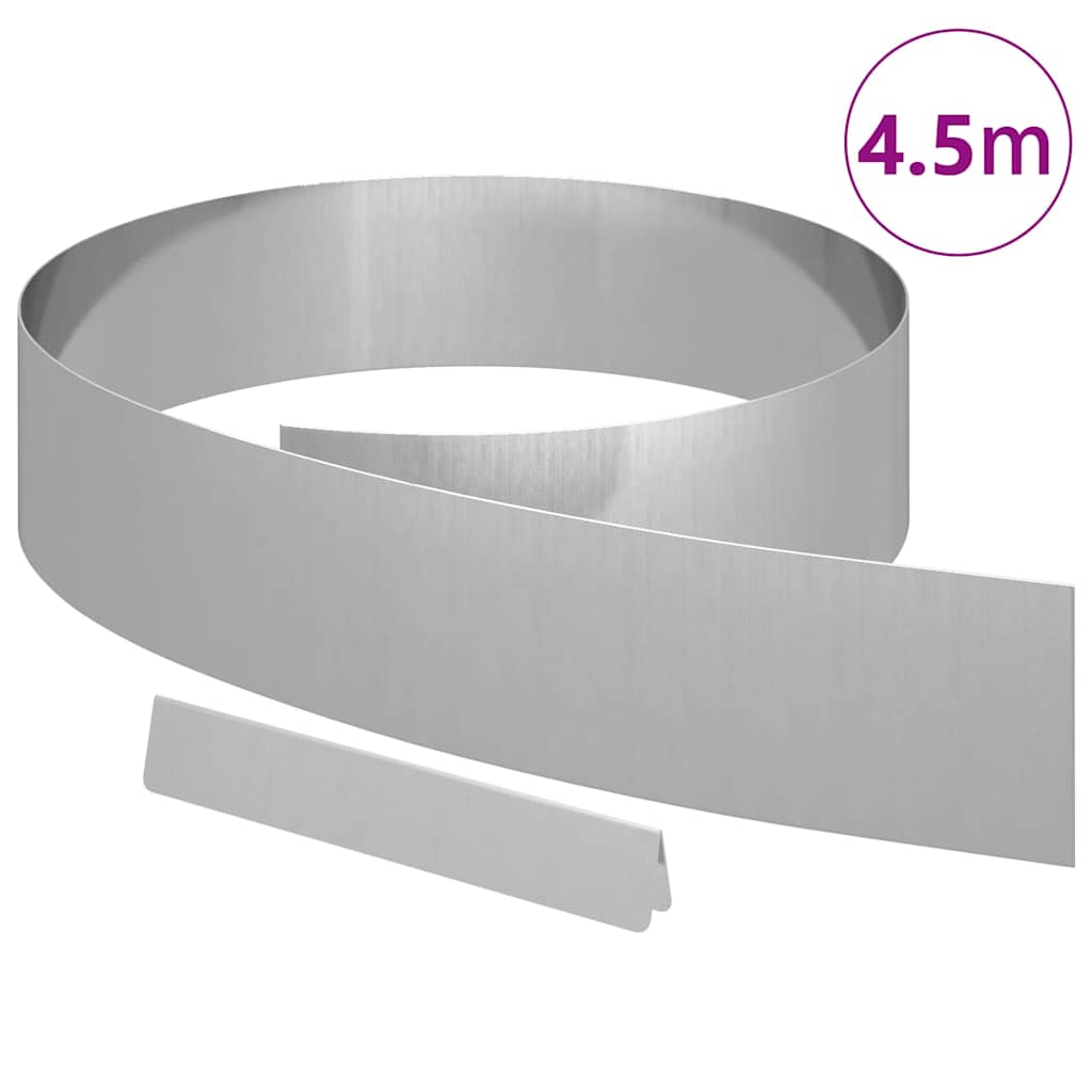 Plænekant Sølv 450 x 0.05 x 15 cm Galvaniseret stål