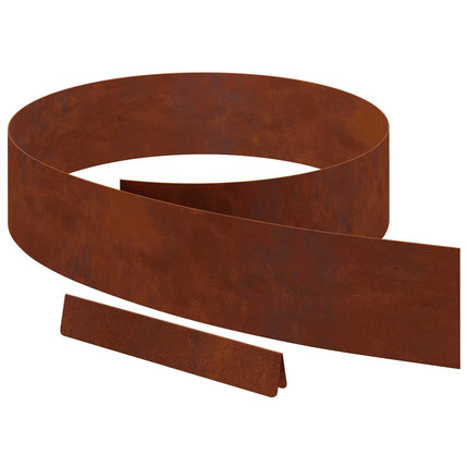 Plænekant 4 pcs Rusten 450 x 0.05 x 15 cm Cortenstål