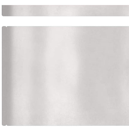 Plænekant 4 stk. 450 x 20 cm Rustfrit stål Sølv