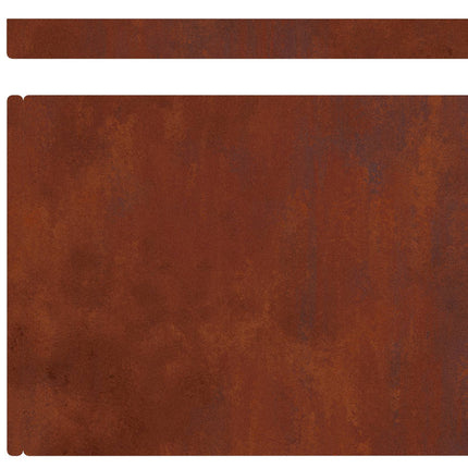 Plænekant 450 x 20 cm Cortenstål Rusten