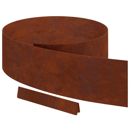 Plænekant 450 x 20 cm Cortenstål Rusten