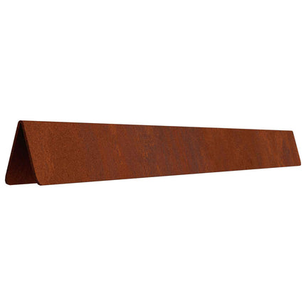 Plænekant 450 x 20 cm Cortenstål Rusten