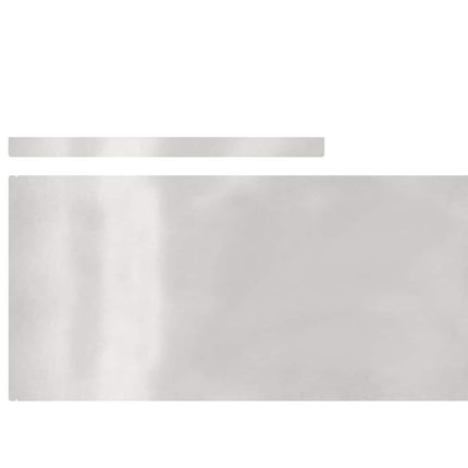 Plænekant 450 x 25 cm Rustfrit stål Sølv
