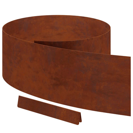 Plænekant 4 pcs Rusten 450 x 0,05 x 25 cm Cortenstål
