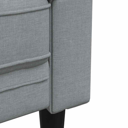 Sofa Lysegrå 182,5 x 74,5 x 74,5 cm Polyester