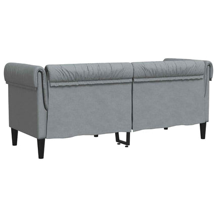Sofa Lysegrå 182,5 x 74,5 x 74,5 cm Polyester
