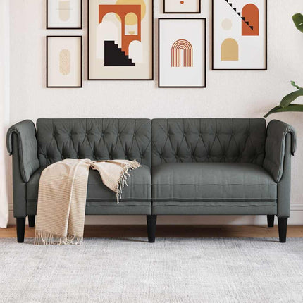 Sofa Mørkegrå 182,5 x 74,5 x 74,5 cm Polyester