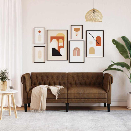 Sofa Brun 182,5 x 74,5 x 74,5 cm Polyester
