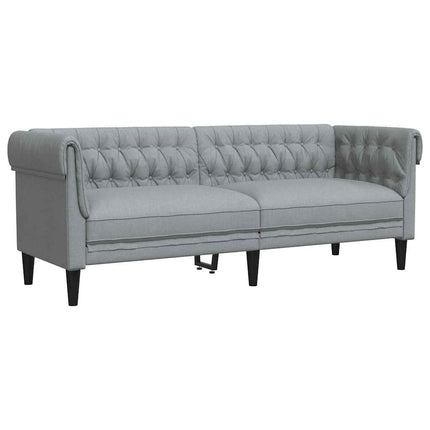 Sofa Lysegrå 201,5 x 74,5 x 74,5 cm Polyester