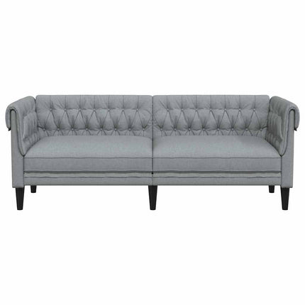 Sofa Lysegrå 201,5 x 74,5 x 74,5 cm Polyester