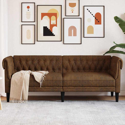 Sofa Brun 201,5 x 74,5 x 74,5 cm Polyester