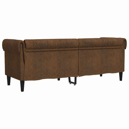 Sofa Brun 201,5 x 74,5 x 74,5 cm Polyester