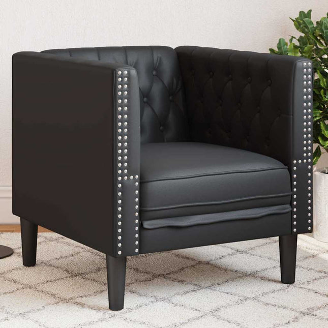 Sofa Sort 74,5 x 71 x 70,5 cm PVC