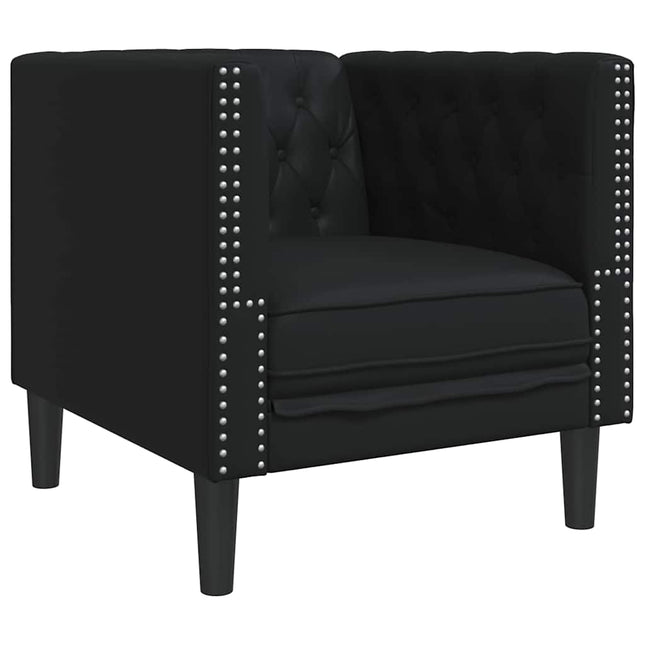 Sofa Sort 74,5 x 71 x 70,5 cm PVC