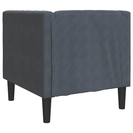 Sofa Mørkegrå 74,5 x 71 x 70,5 cm Fløjl