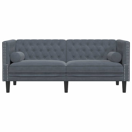 Sofa Mørkegrå 174 x 74,5 x 70,5 cm Fløjl