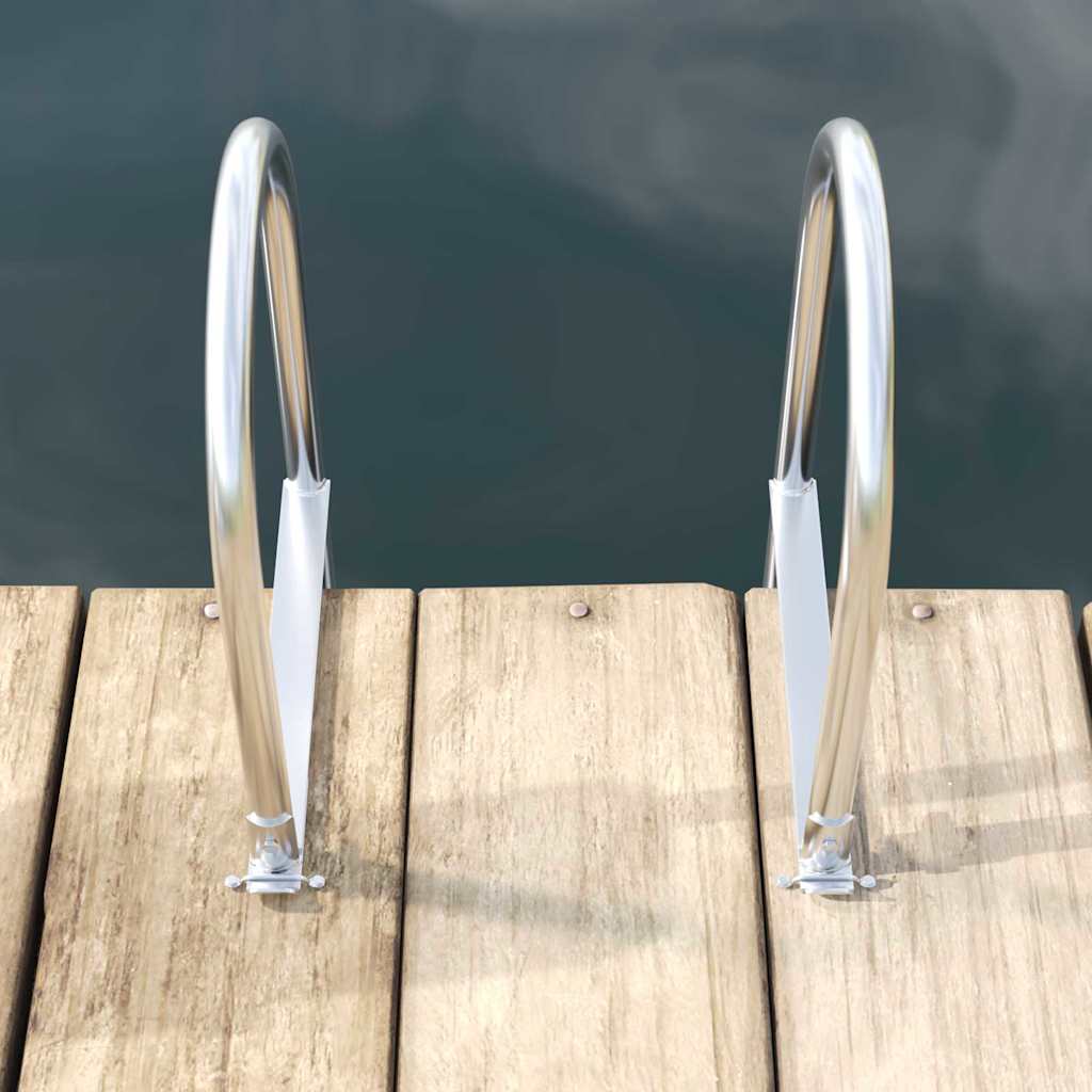 3-trins dokstige Sølv 45 x 11,5 x 134 cm Aluminium