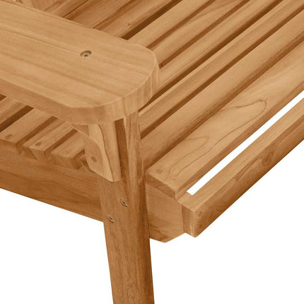 Adirondack gyngestol 2 stk. Brun Massivt teaktræ