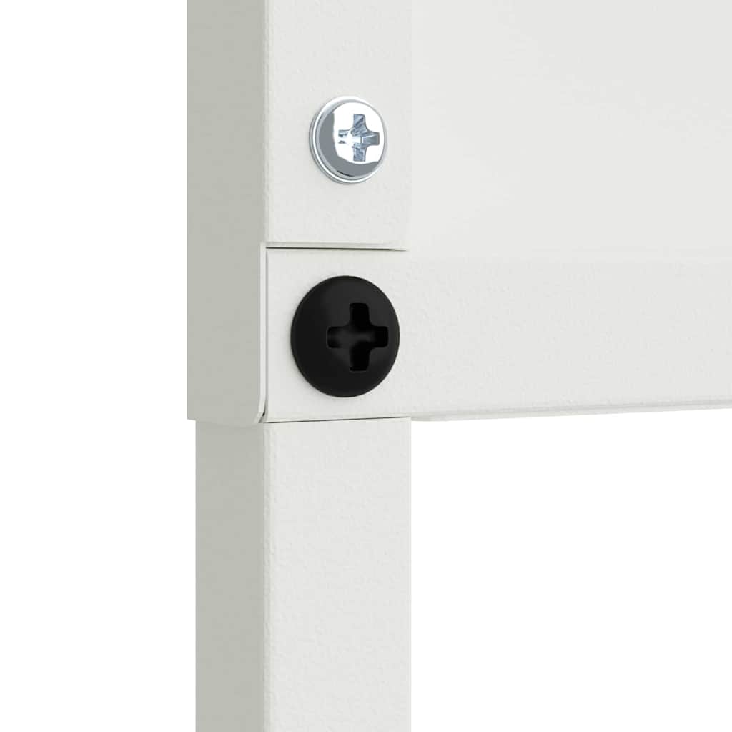 Have privatliv skærm Fretwork Hvid 32 x 140 cm Koldvalset stål