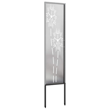 Have privatliv skærm Fretwork Sølv 32 x 140 cm Rustfrit stål