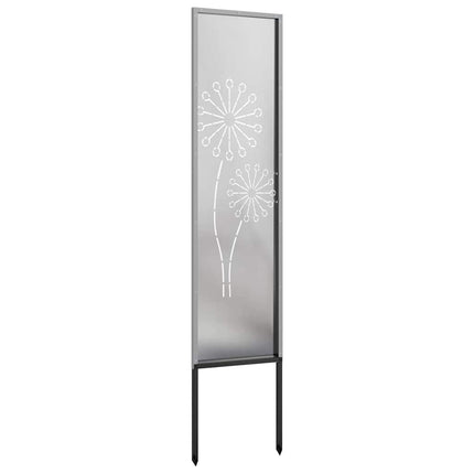 Have privatliv skærm Fretwork Sølv 32 x 140 cm Rustfrit stål