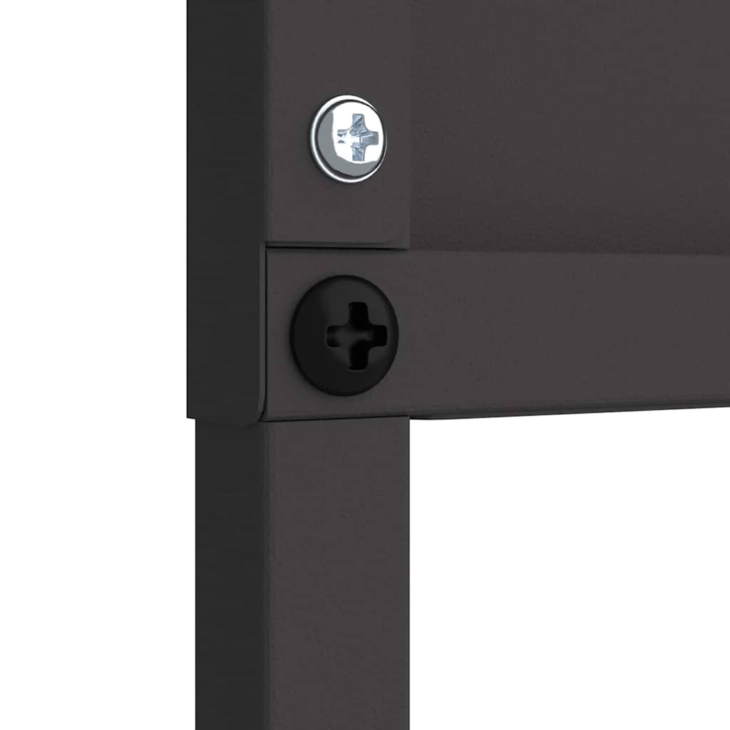 Have privatliv skærm Blomstret Sort 32 x 140 cm Koldvalset stål