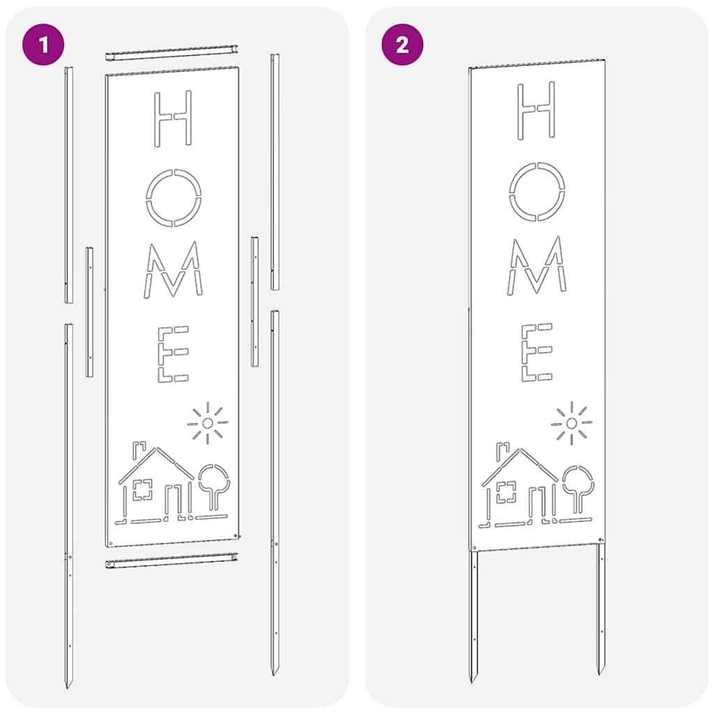 Have privatliv skærm Sølv 32 x 140 cm Galvaniseret stål