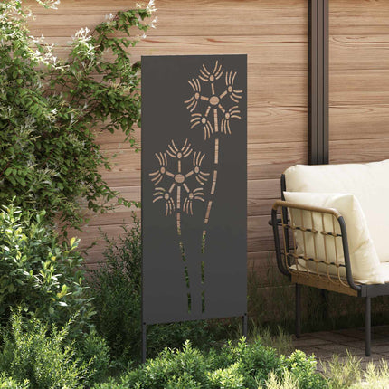 Have privatliv skærm Fretwork Sort 50 x 140 cm Koldvalset stål