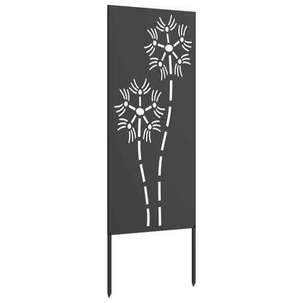 Have privatliv skærm Fretwork Sort 50 x 140 cm Koldvalset stål