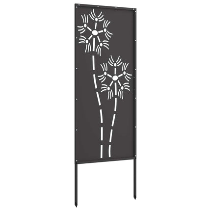 Have privatliv skærm Fretwork Sort 50 x 140 cm Koldvalset stål