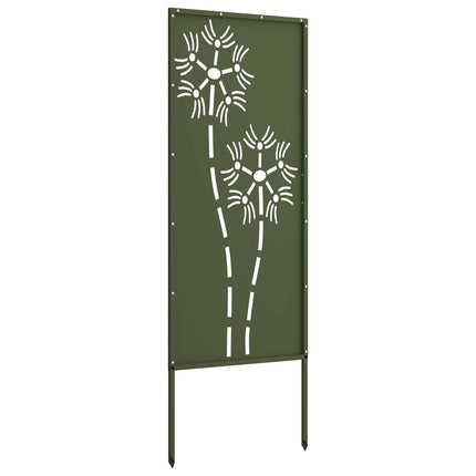 Have privatliv skærm Olivengrøn 50 x 140 cm Koldvalset stål