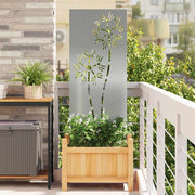 Have privatliv skærm Sølv 50 x 140 cm Galvaniseret stål