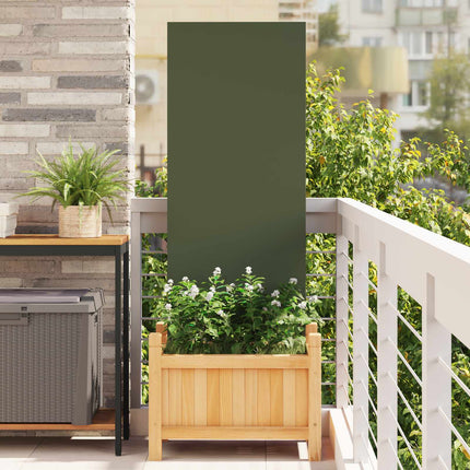 Have privatliv skærm Olivengrøn 50 x 140 cm Koldvalset stål