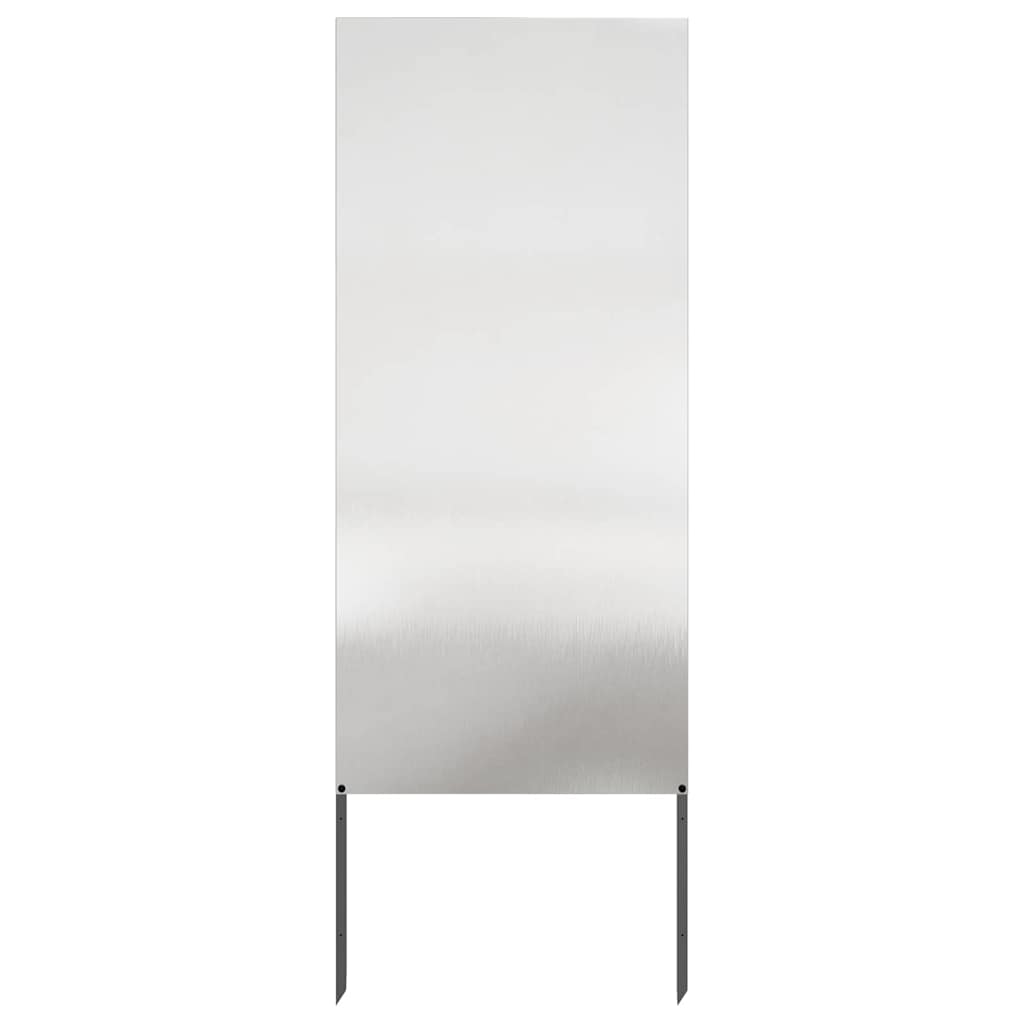 Have privatliv skærm Fretwork Sølv 50 x 140 cm Rustfrit stål