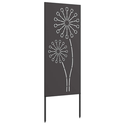 Have privatliv skærm Fretwork Sort 50 x 140 cm Koldvalset stål
