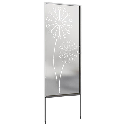 Have privatliv skærm Fretwork Sølv 50 x 140 cm Rustfrit stål
