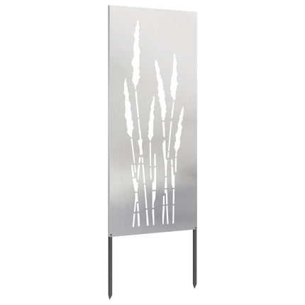 Have privatliv skærm Blomstret Sølv 50 x 140 cm Rustfrit stål