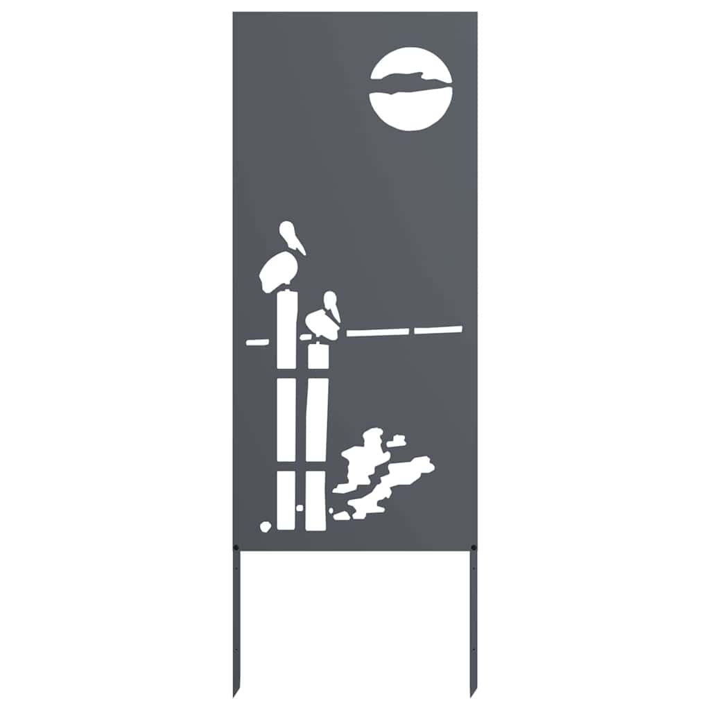 Have privatliv skærm Antracit 50 x 140 cm Koldvalset stål